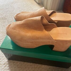 Chocolat Blu Brown Mules with Minimalist Design